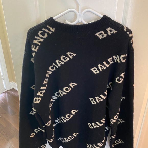 Balenciaga all over Logo Sweater - Men’s - Picture 2 of 5